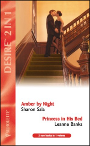 book cover of Amber by Night / Princess in His Bed