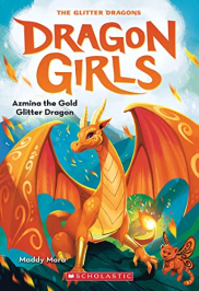 book cover of Azmina the Gold Glitter Dragon
